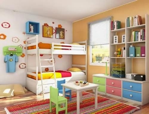Bunk bed and toy storage assembly
