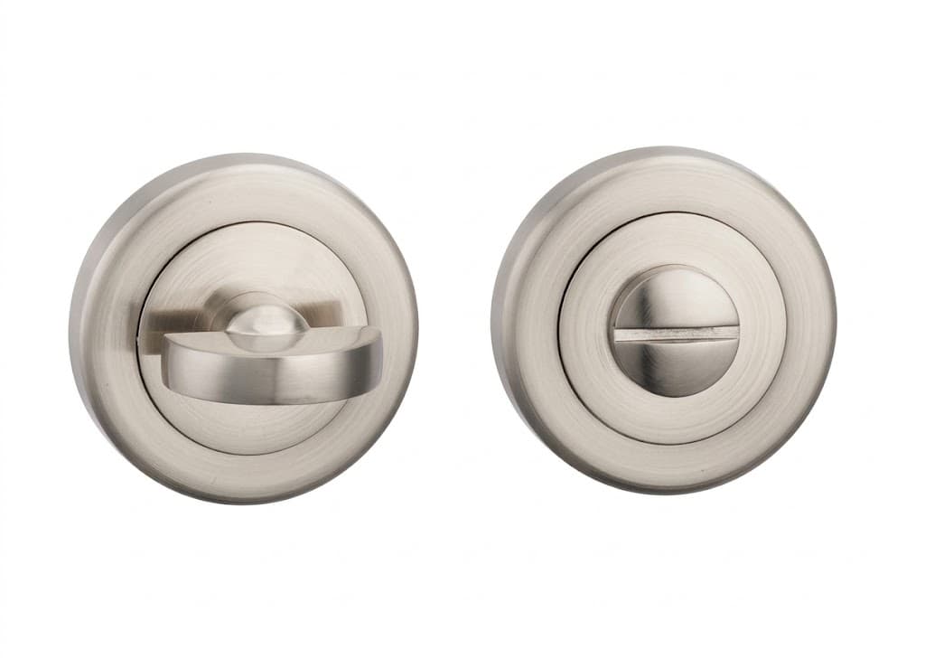 Round Bathroom Thumb Turn Set