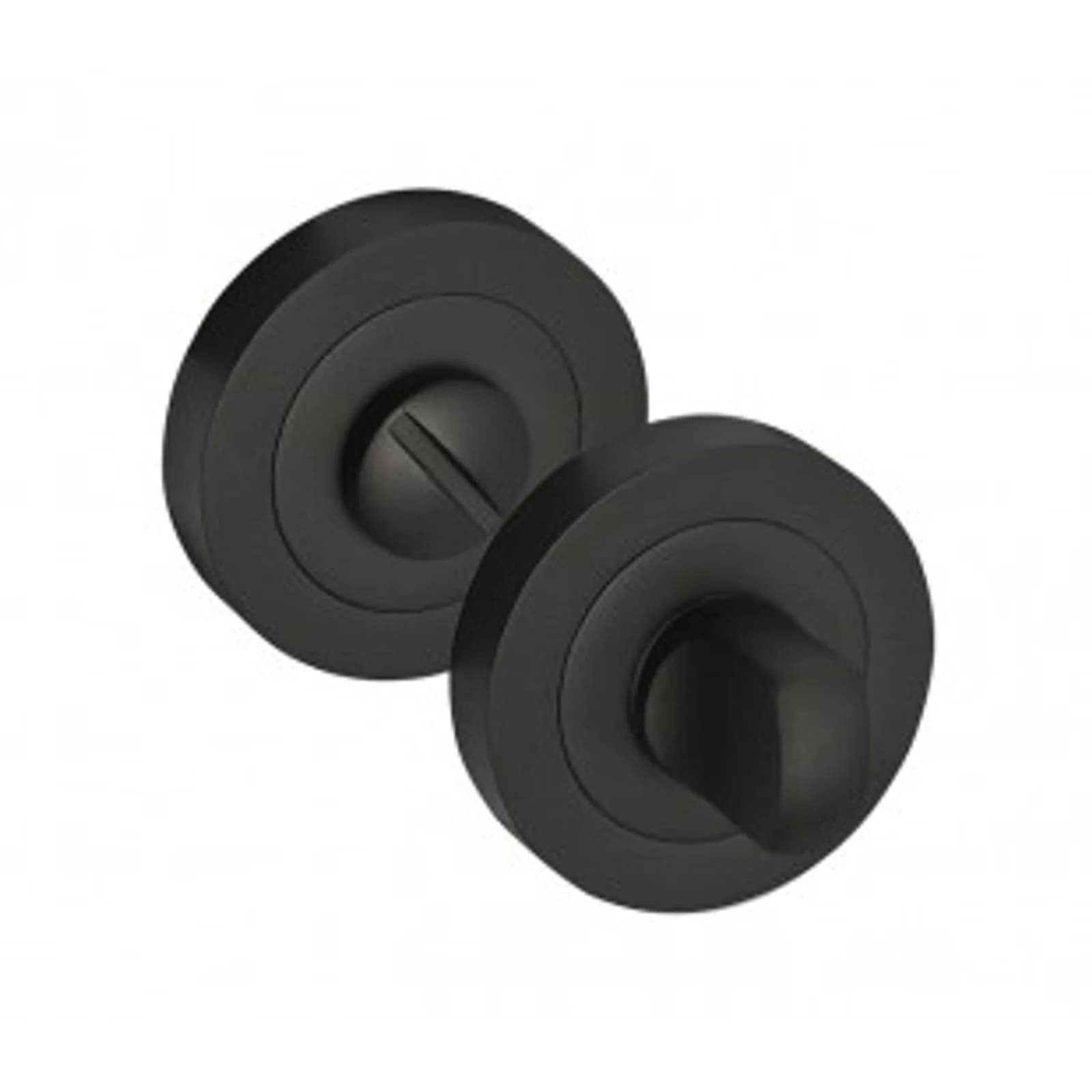 Matte Black Bathroom Lock Thumb Turn & Release