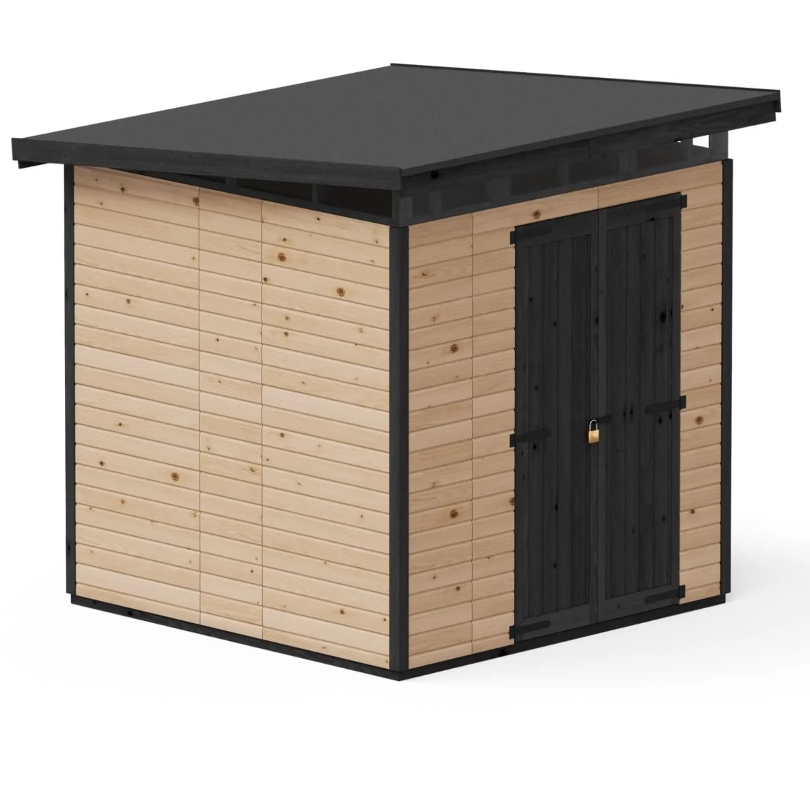 Upyard Strongbox Brown & Black Storage Shed