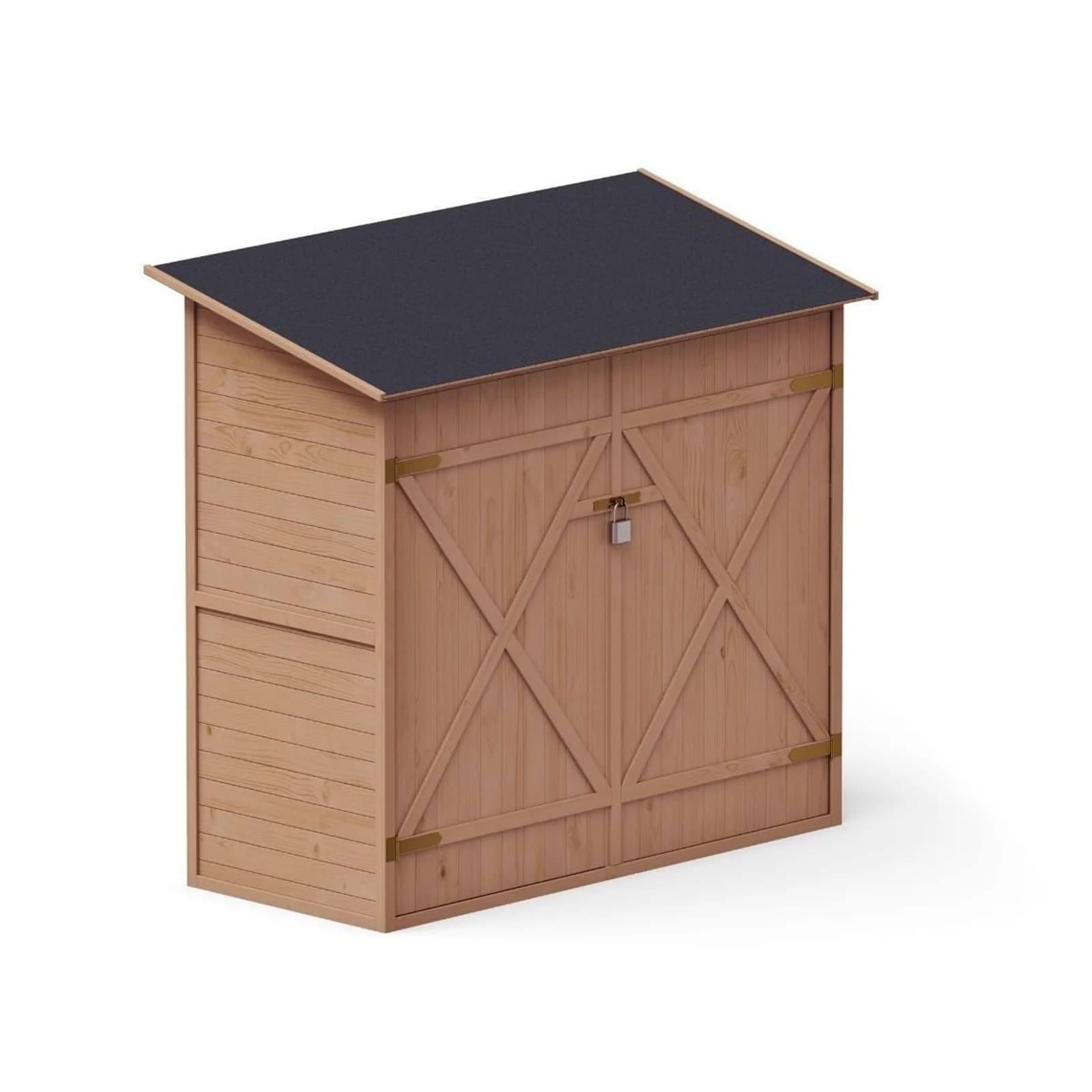 Upyard Tool Shed With Shelving System