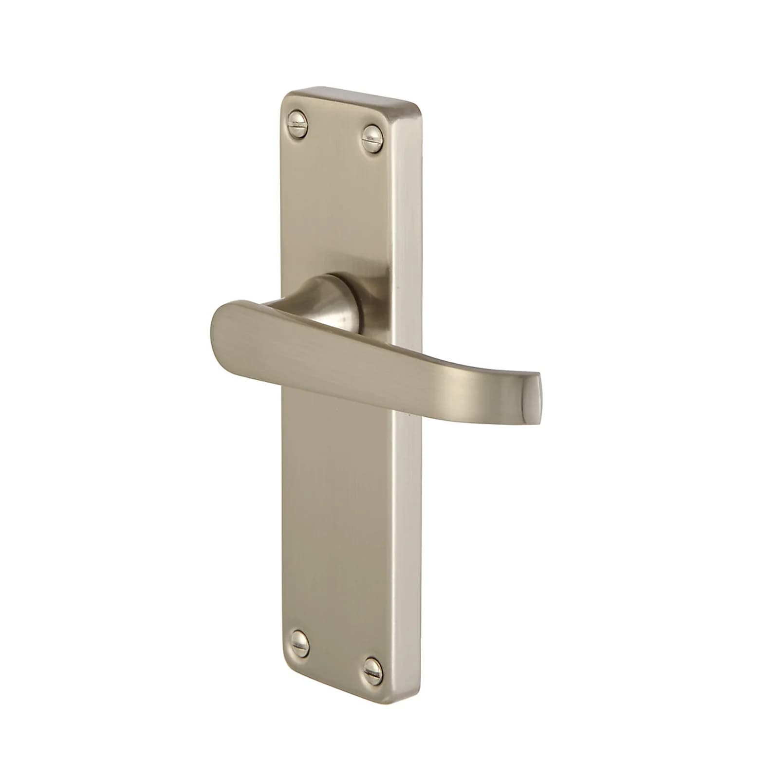 Colours Arsk Satin Nickel Effect Steel Straight Latch Door Handle