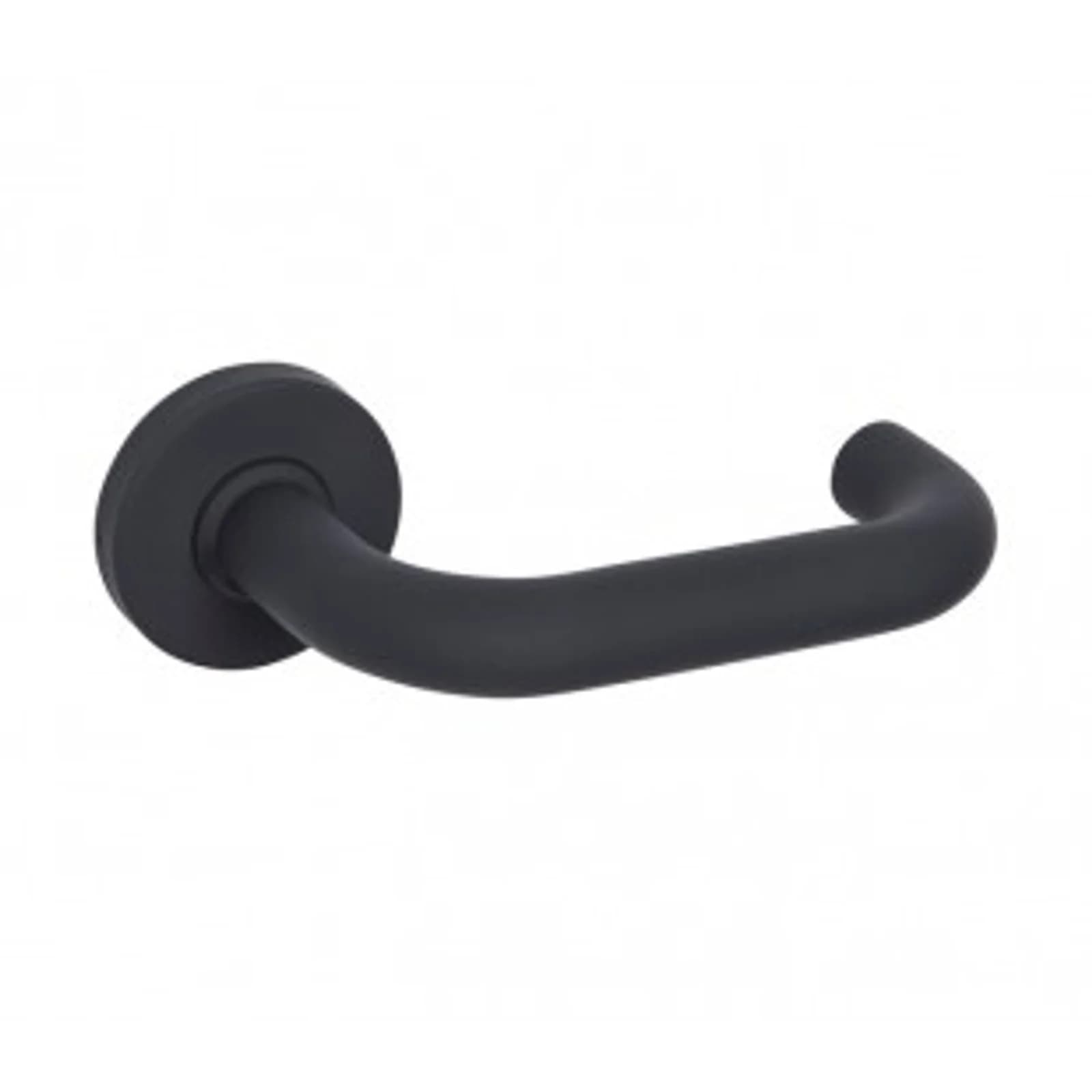 Internal Matte Black Door Handles With Return To Door Levers