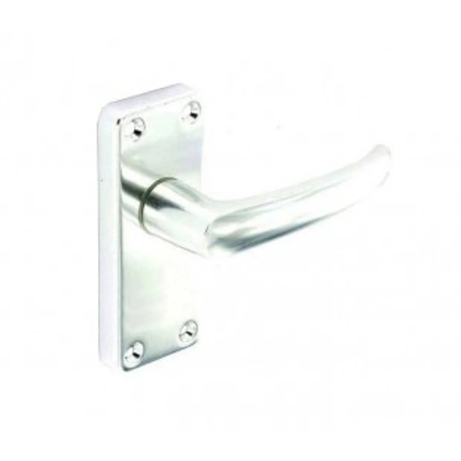 Aluminium Door Handles On Latch Backplate