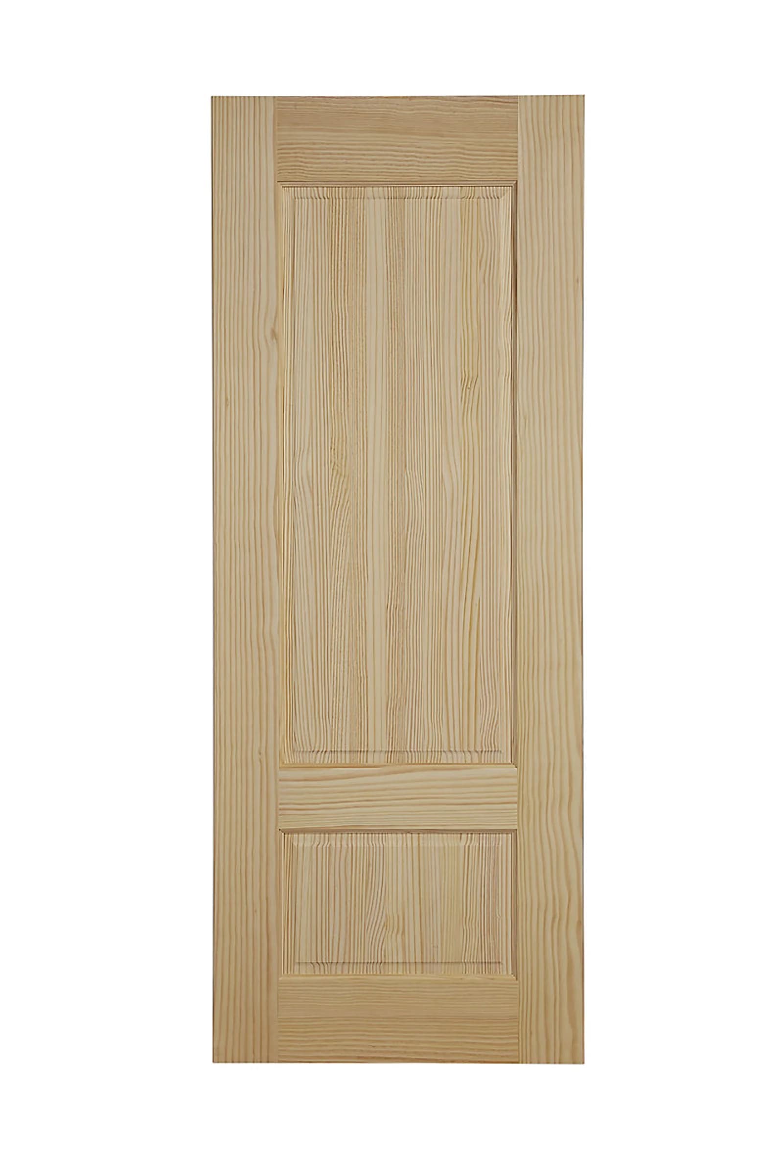 Fortia 2 Panel Unglazed Contemporary Pine Veneer Internal Clear Pine Door