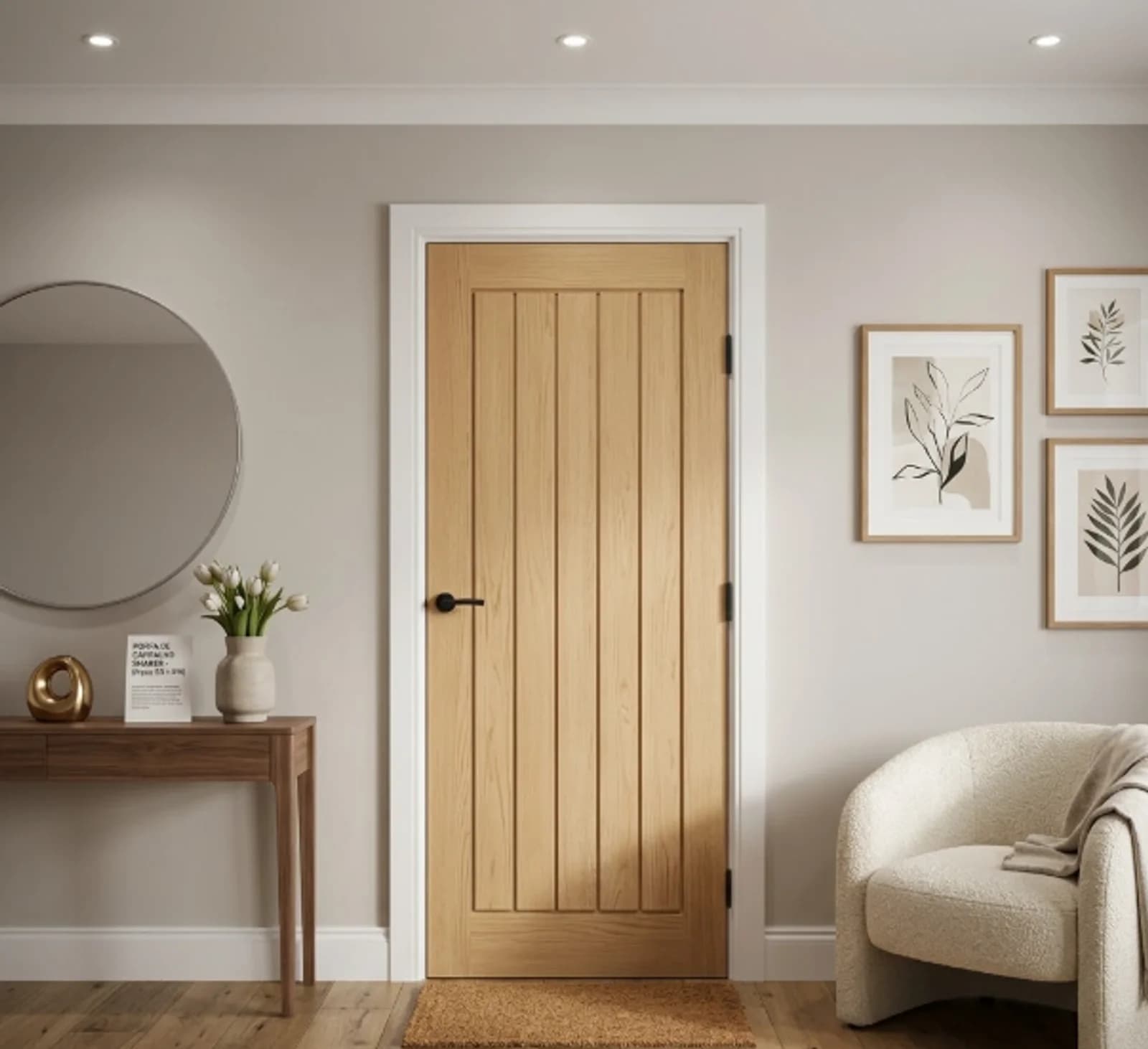 Indoors Verto Oak Mexicano Grooved Door