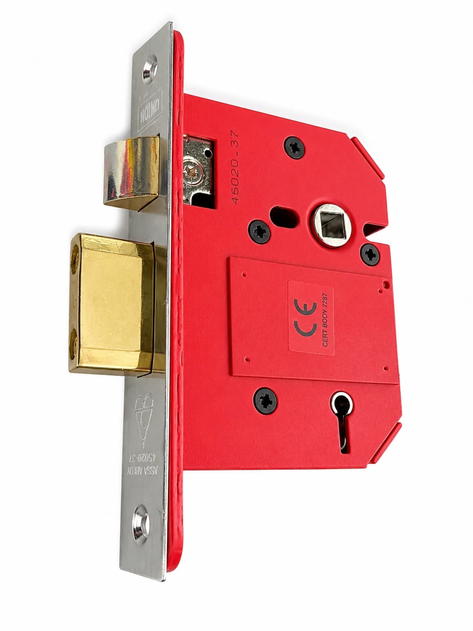 Union 5 Lever Sashlock 3” Square Satin Chrome L16614
