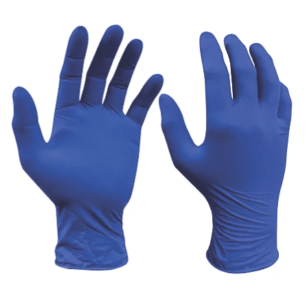 Site Nitrile Powder-free Disposable Gloves Blue Large 50 Pack