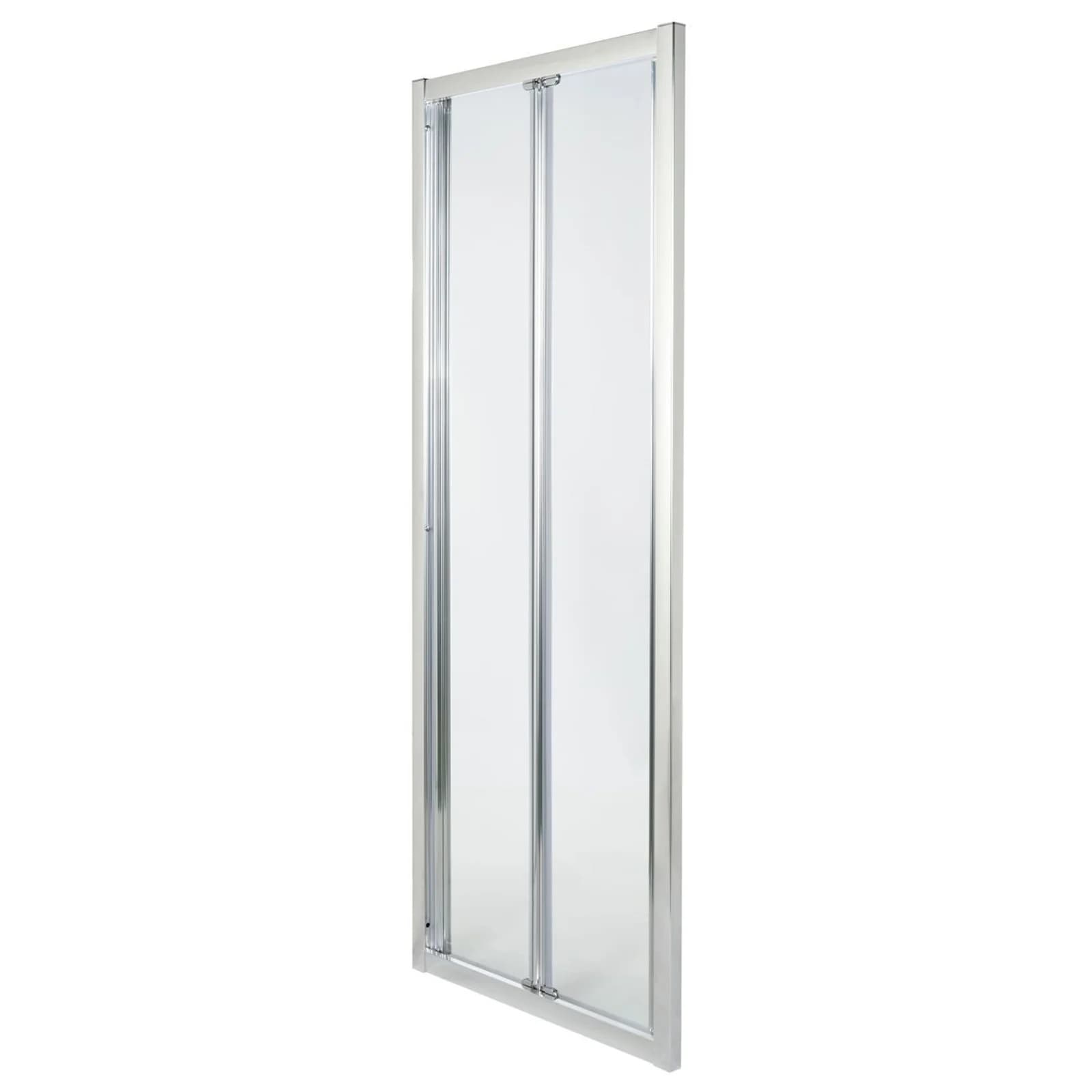 Cooke & Lewis Onega Argenté Silver Effect Clear Folding Shower Door