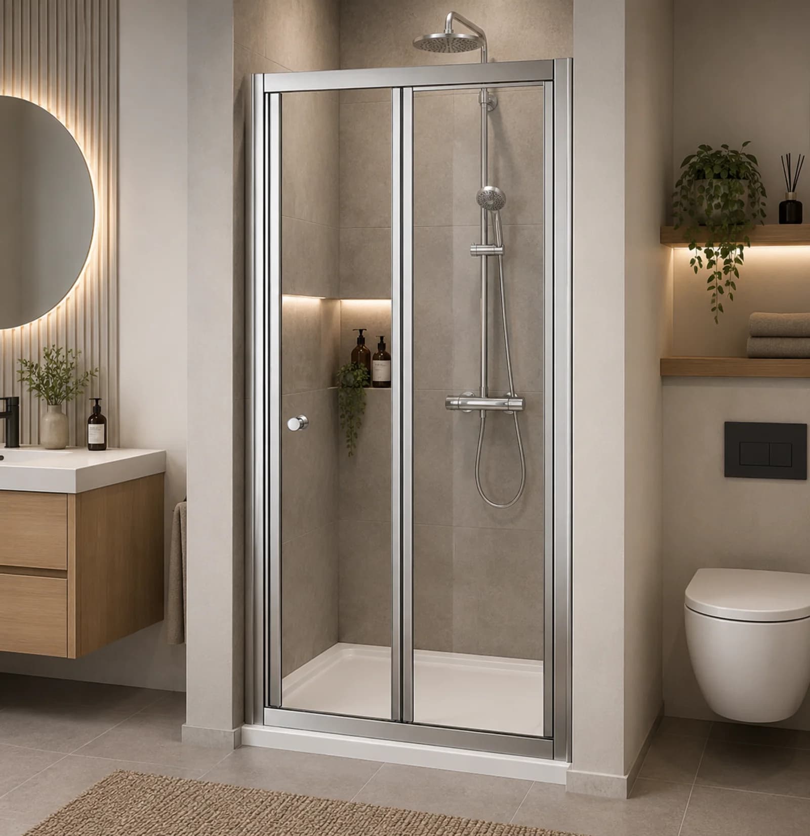 Bi-fold Shower Door 800