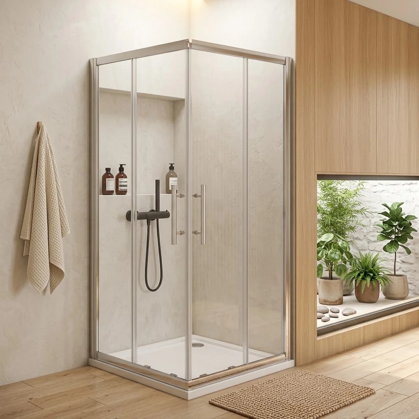 Corner Entry Shower Door 1000
