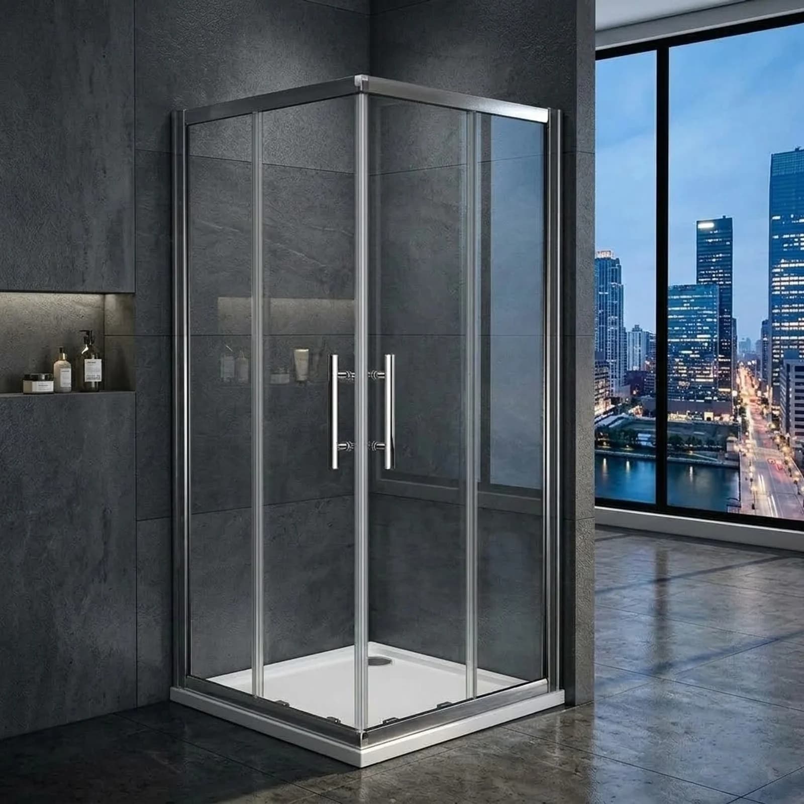 Corner Entry Shower Door 900