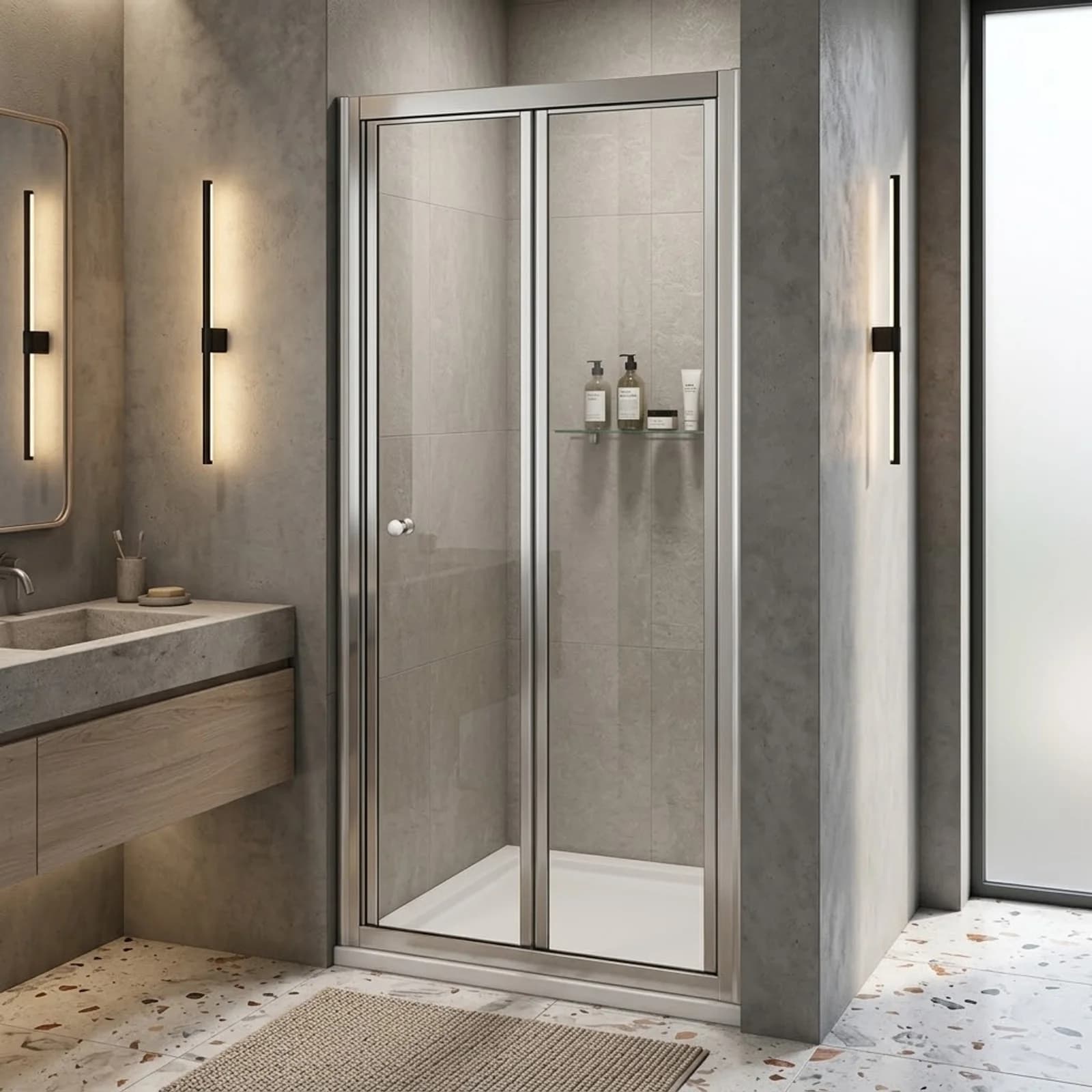 Bi-fold Shower Door 900